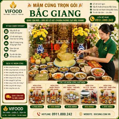 Mâm Cúng Đầy Tháng Đẹp Tại Bắc Giang – Chuẩn Lễ – Tiết Kiệm Thời Gian