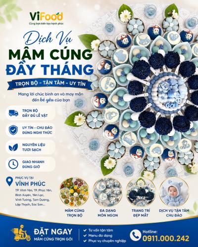 Dịch Vụ Mâm Cúng Đầy Tháng Tại Vĩnh Phúc – Trọn Gói Đẹp, Chuẩn Nghi Lễ