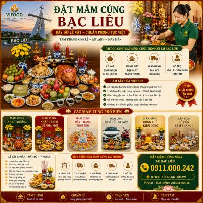 Mâm Cúng Đầy Tháng Bé Trai, Bé Gái Đầy Đủ Nhất Tại Bạc Liêu