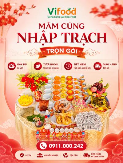 Mâm Cúng Nhập Trạch Chỉn Chu, Đẹp Mắt, Giao Tận Nhà Tại Hưng Yên 