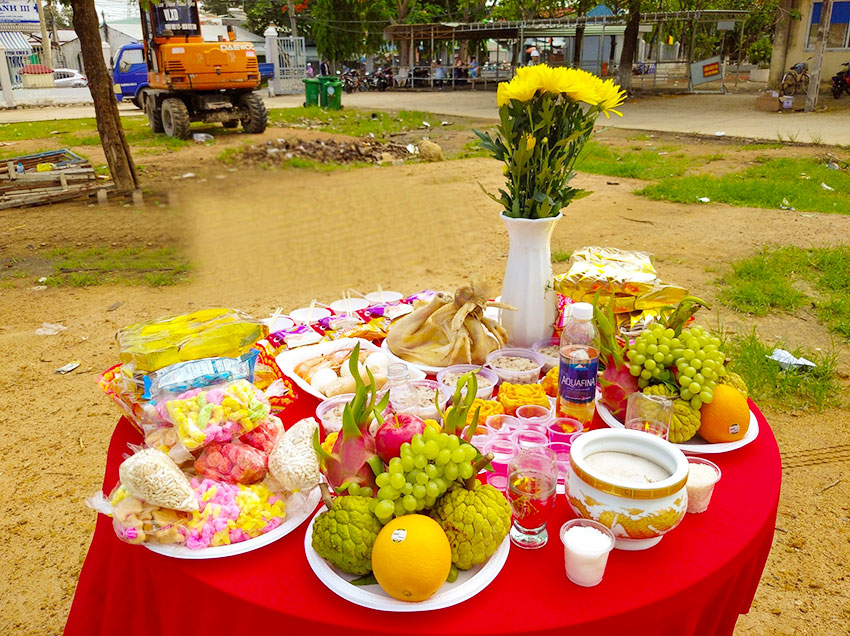 Mâm Cúng Động Thổ tại long an