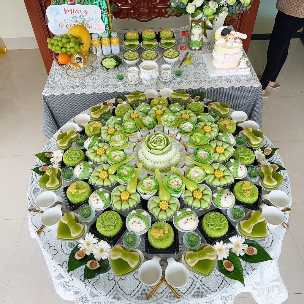mâm cúng đầy tháng tại tây ninh