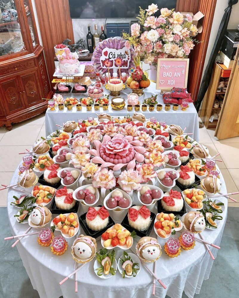mâm cúng thôi nôi tại sóc trăng