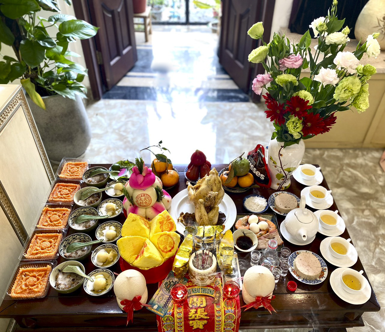 mâm cúng khai trương tại tây ninh