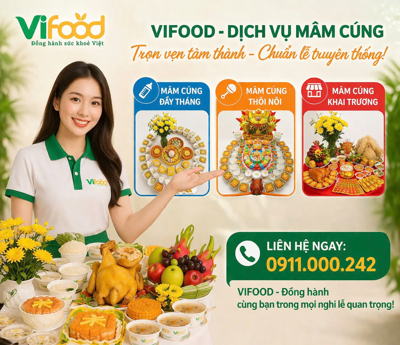 mâm cúng thôi nôi đồng nai