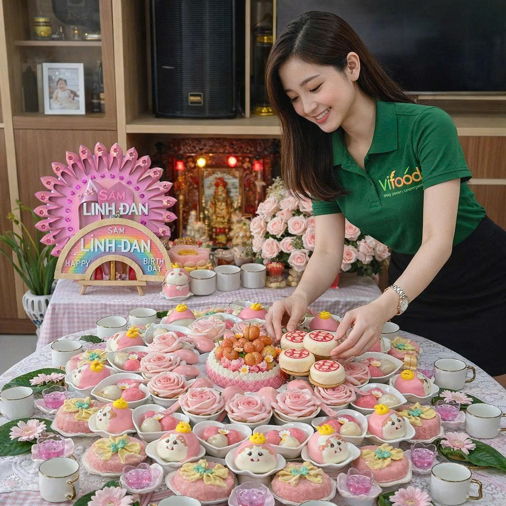 mâm cúng thôi nôi tại đà nẵng